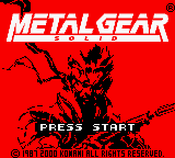 Metal Gear Solid (USA) Title Screen